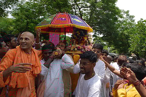 Lord Jagannath's procession in Hyderabad